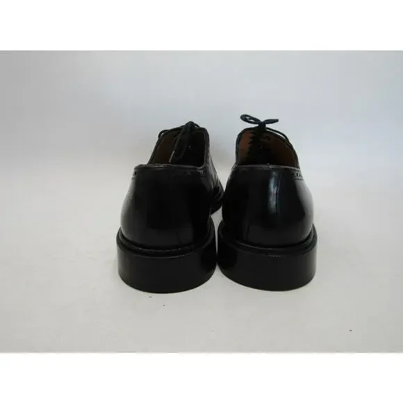 Mezlan Mens Size 9.5 M Black Leather Ostrich Leg Oxford Dress Shoes